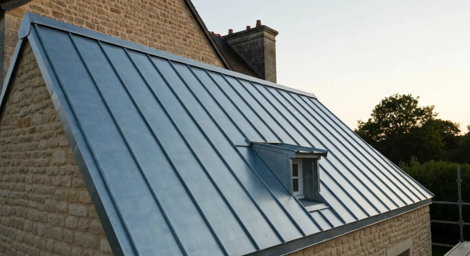 Service : Couverture zinc / bac acier