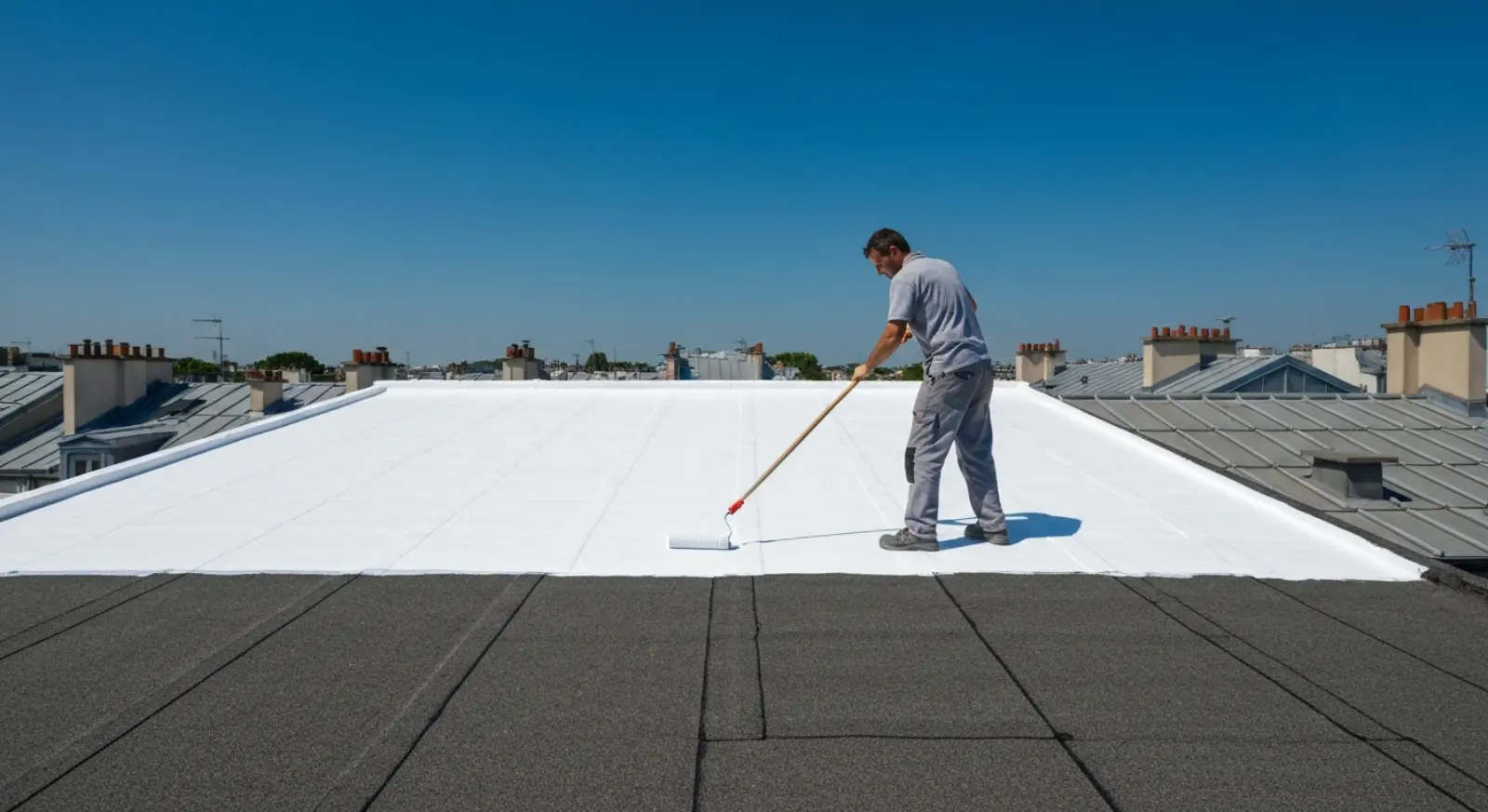 Service : Peinture cool roofing